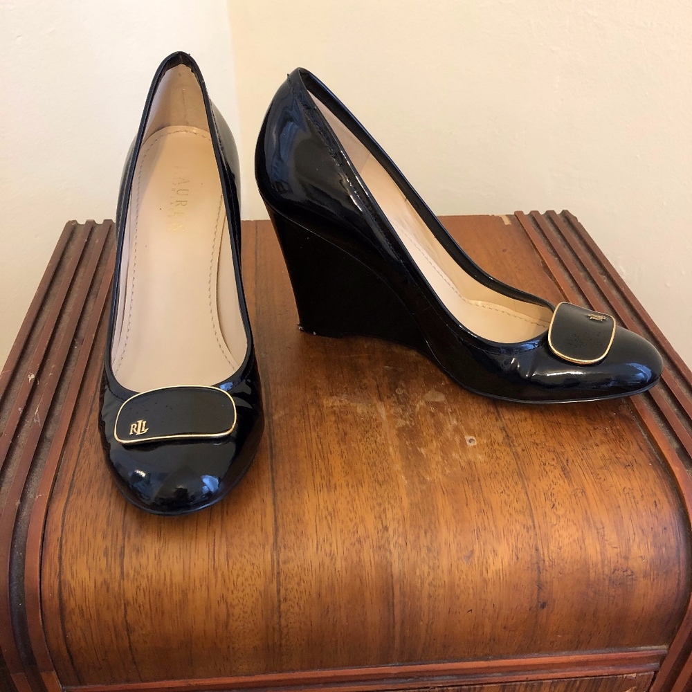 Lauren Ralph Lauren Black wedge heel
